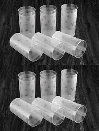 Elite Transparent Unbreakable Plastic Glass Set Of 12-thumb1