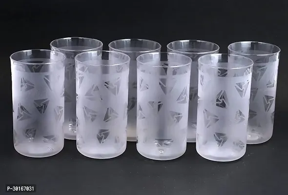 Elite Transparent Unbreakable Plastic Glass Set Of 8