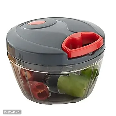All In One 3 Blade Maual Chopper Mini Handy and Compact Chopper for Effortlessly Chopping Vegetables and Fruits for Your Kitchen