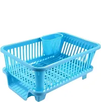 Stylish Multicolor Plastic 3 Layers Racks And Holders With Chopper  For Kitchen-thumb2