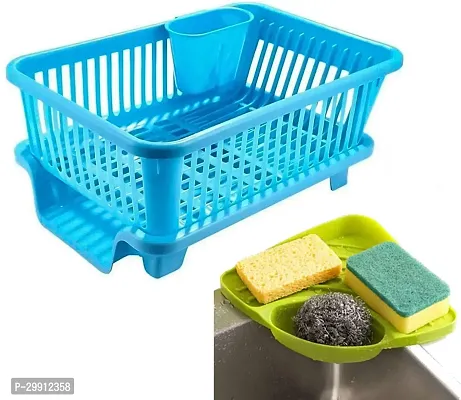 Stylish Blue Plastic 3 Layers Racks And Holders For Kitchen-thumb0