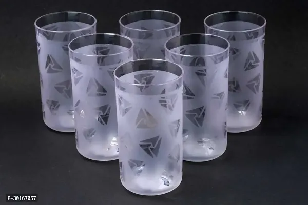 Elite Transparent Unbreakable Plastic Glass Set Of 6