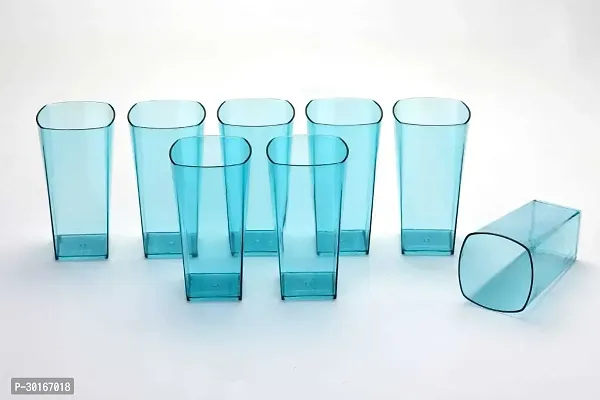 Elite Transparent Unbreakable Plastic Glass Set Of 8