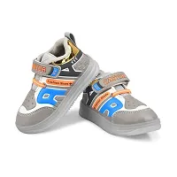 KATS JRDN-5 Kids Unisex Comfy Mid-Top Casual Chunky Streetwear Fashion Sneakers Shoes with Light Blink for 1-5 Years Boys and Girls-thumb3