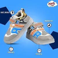 KATS JRDN-5 Kids Unisex Comfy Mid-Top Casual Chunky Streetwear Fashion Sneakers Shoes with Light Blink for 1-5 Years Boys and Girls-thumb4