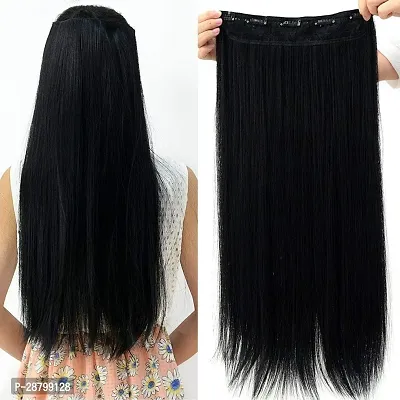 Designer Black Synthetic Hair Extensions For Women