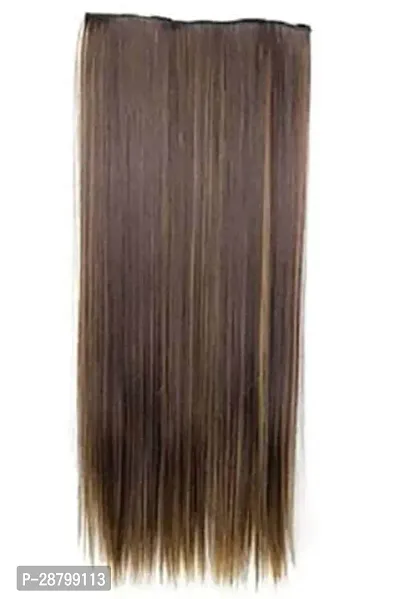 Designer Brown Synthetic Hair Extensions For Women-thumb0