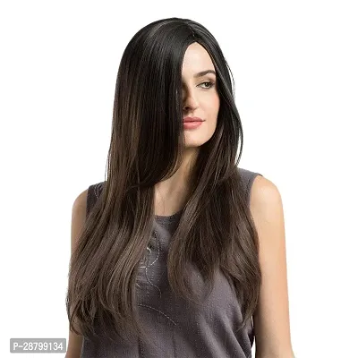 Designer Brown Synthetic Hair Extensions For Women