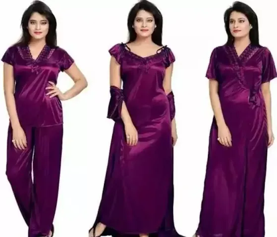 Hot Selling Satin Nighty Women's Nightwear 