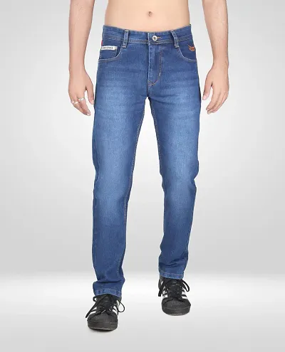 Stylish Faded Mid-Rise Jeans For Men