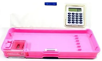 Pencil Box with Calculator and Two Sharper (Set of 1, Assorted Characters)-thumb1