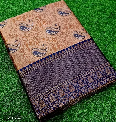 Woven Soft Lichi Silk Saree kanjivaram avBanarasi Silk Saree With Blouse