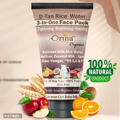 D - Tan Rice Water Face Pack
