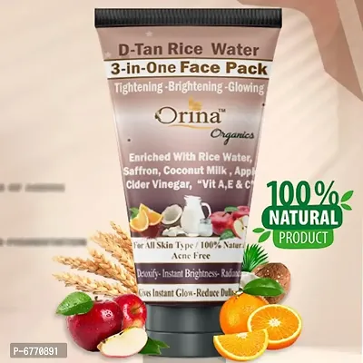 D - Tan Rice Water Face Pack-thumb0