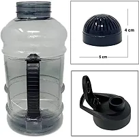 Useful 1.5 L Sports Water Protein Gallon BPA Free Bottle with Mixer Ball and Strainer-thumb1