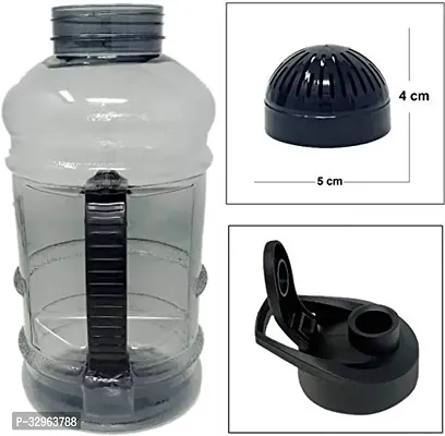 Useful 1.5 L Sports Water Protein Gallon BPA Free Bottle with Mixer Ball and Strainer-thumb2