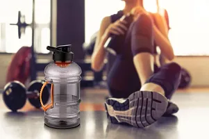 Useful 1.5 L Sports Water Protein Gallon BPA Free Bottle with Mixer Ball and Strainer-thumb3