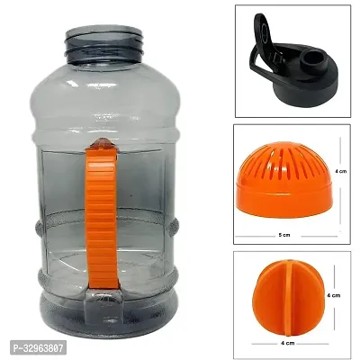 Useful 1.5 L Sports Water Protein Gallon BPA Free Bottle with Mixer Ball and Strainer-thumb2