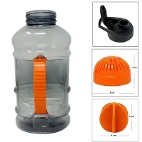 Useful 2.5 L Sports Water Protein Gallon BPA Free Bottle with Mixer Ball and Strainer Pack Of 2-thumb2