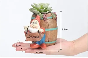 Resin Cute Santa Welcome Succulent Planter Pot (Pot Only Plant not Included)-thumb2