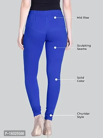 Buy Lyra Women's Purple Solid Churidar Leggings Online at Best