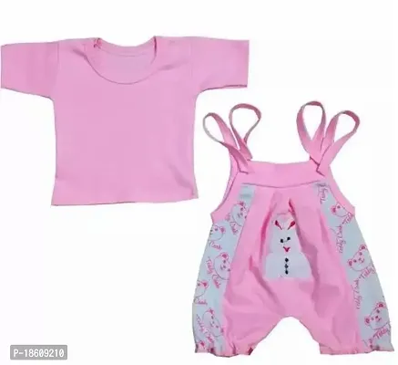 Stylish Cotton Blend Pink Printed T-Shirt With Shorts For Boys