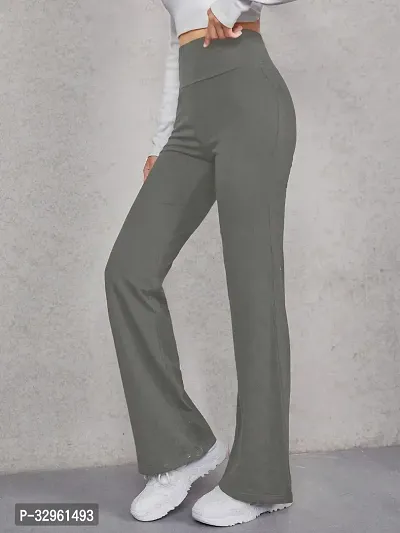 Elegant Lycra Blend Solid Trousers For Women-thumb3