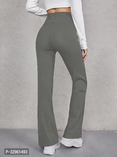 Elegant Lycra Blend Solid Trousers For Women-thumb2