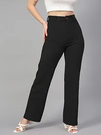 Women Regular Fit Solid Trouser-thumb1