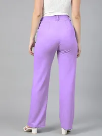 Women Regular Fit Solid Trouser-thumb2