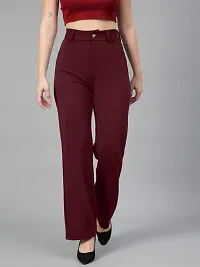 Women Regular Fit Solid Trouser-thumb1