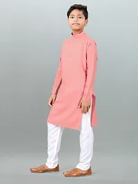 Stylish Cotton Solid Kurta Bottom Set For Boys-thumb2