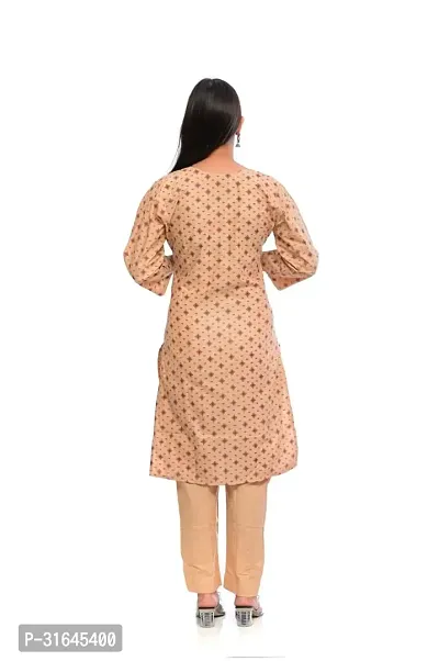 Fancy Cotton Kurta Bottom And Dupatta Set For Women-thumb3