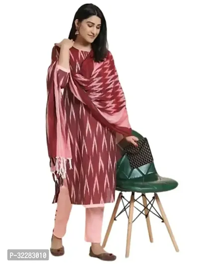 Elegant Cotton Dress Material With Dupatta For Women-thumb4