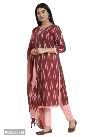 Elegant Cotton Dress Material With Dupatta For Women-thumb3