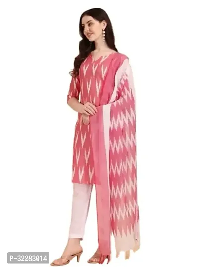 Elegant Cotton Dress Material With Dupatta For Women-thumb2