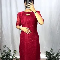 Fancy Organza Kurtas For Women-thumb1