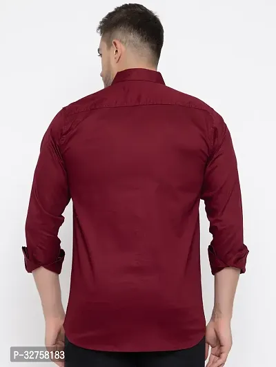 Reliable Cotton Solid Long Sleeves Casual Shirts For Men-thumb3