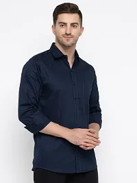 Reliable Cotton Solid Long Sleeves Casual Shirts For Men-thumb3