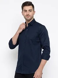 Reliable Cotton Solid Long Sleeves Casual Shirts For Men-thumb4