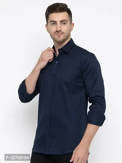 Reliable Cotton Solid Long Sleeves Casual Shirts For Men-thumb5