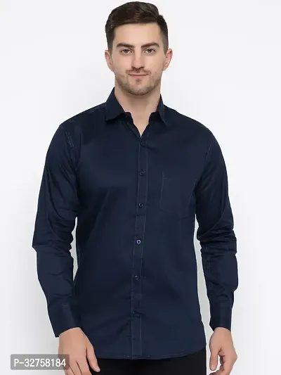 Reliable Cotton Solid Long Sleeves Casual Shirts For Men-thumb2