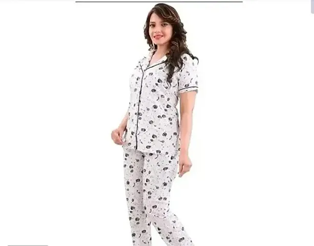 New Arrival! Cotton Printed Nightsuit For Women/Shirt Pajama Set For Women