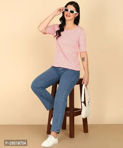 Stylish Cotton T-shirt For Women-thumb0