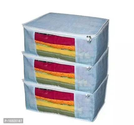 Designer Saree Cover Home Organizer Pack Of 3-thumb0