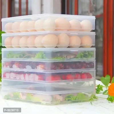 Egg Storage Box Egg Refrigerator Storage Tray Stackable Plastic Egg C Cm 1Pc-thumb4