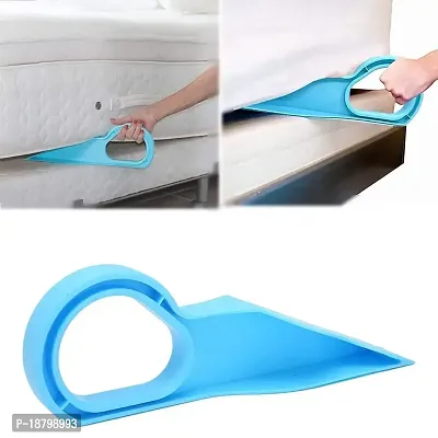 VR  1 pcs plastic bed making tool mattress lifter tool and tucked  / bed sheet  change  helper ( blue )-thumb0