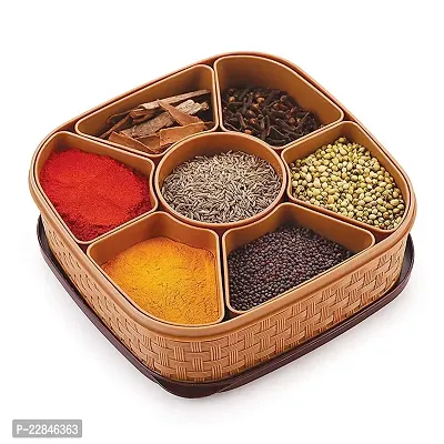 VR  Plastic  7 in 1 Condiment Set For Perfect Fresh Storage Of Spices ( Pack Of 1)