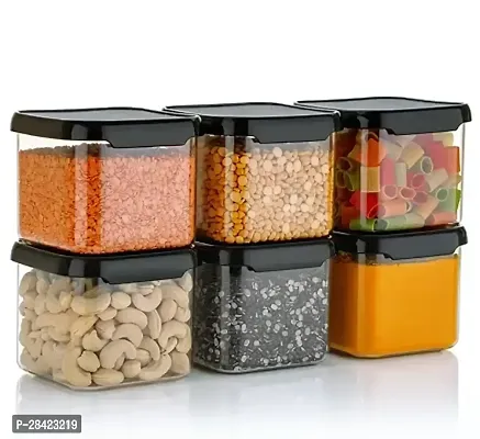 Classy Solid Jar for Kitchen, Pack of 6-thumb0