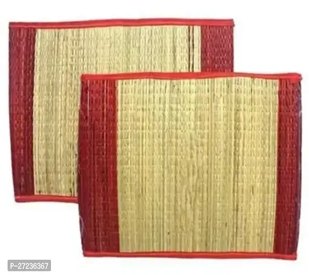 Pooja Ghar Khusha Grass Aasan Mat Rug For Prayers. Size 18 22 Inch Kusa Khusha Aasan. Set Of 2 Pcs-thumb0